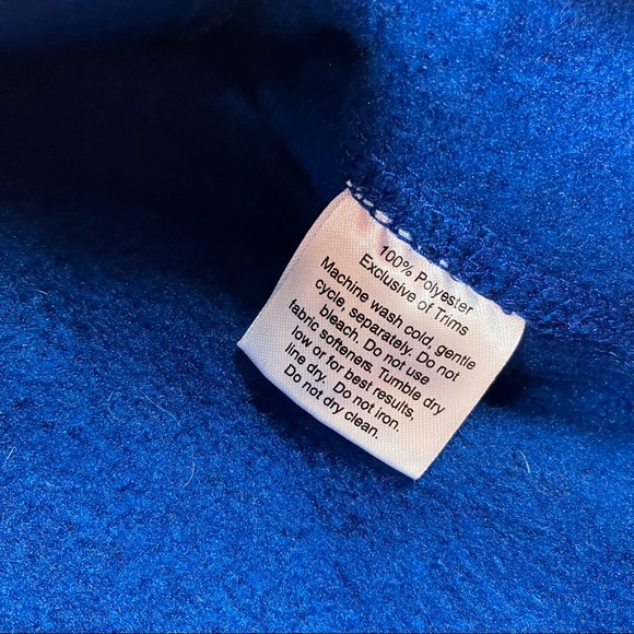 Eddie Bauer Sweater Womens medium Blue Fleece 1/4 Zip Pullover Outdoors - Picture 3 of 8